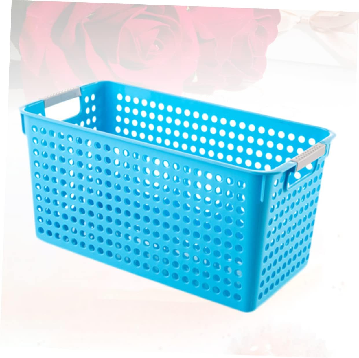 Zerodeko Cestas cuadradas para estantes, cestas de almacenamiento de plástico, cestas de almacenamiento para estantes, cesta de estante de plástico,