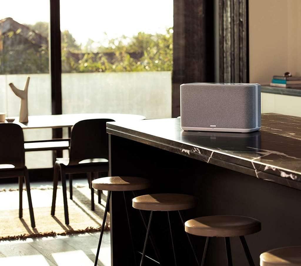 Denon Home 350 – Altavoz inalámbrico (modelo 2020)  HEOS integrado, Alexa integrado, AirPlay 2 y Bluetooth  Diseño compacto  Blanco