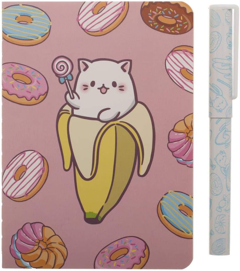 Bananya Papelería Anime Suministros escolares Anime Suministros de oficina Accesorios de anime, Multi colorido