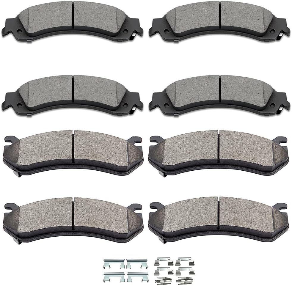 SCITOO ATD834C, D834-7707 ATD785C, D785-7653 Pastillas de freno delanteras y traseras para Cadillac Escalade 2002-2006, 2003-2006 para Cadillac