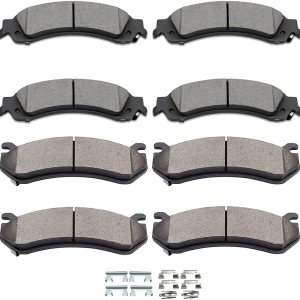 SCITOO ATD834C, D834-7707 ATD785C, D785-7653 Pastillas de freno delanteras y traseras para Cadillac Escalade 2002-2006, 2003-2006 para Cadillac SCITOO ATD834C, D834-7707 ATD785C, D785-7653 Pastillas de freno delanteras y traseras para Cadillac Escalade 2002-2006, 2003-2006 para Cadillac