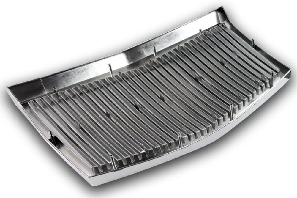 Parrilla frontal vertical ABS compatible con Chrysler 300 300C 2005-2010, parrilla frontal vertical negra o cromada, estilo Phantom, 2006 2007 2008