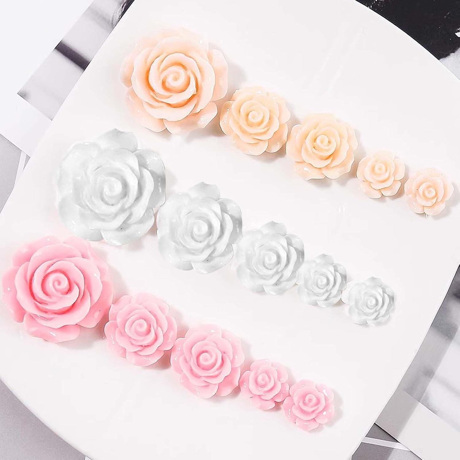 20 imanes de flores para nevera, 3D Camellia imanes para refrigerador, lindos imanes para casilleros, pizarras blancas, escuela, hogar, oficina,