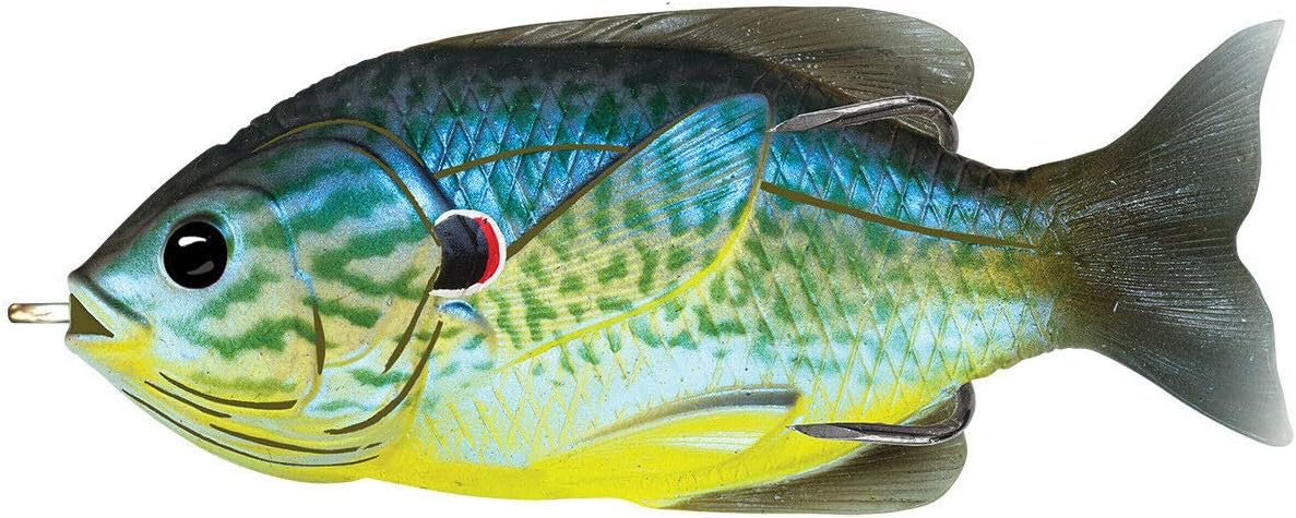 Señuelo de pesca LiveTarget con forma de pez luna y cuerpo hueco para superficie anzuelo #40, Multi, 3″