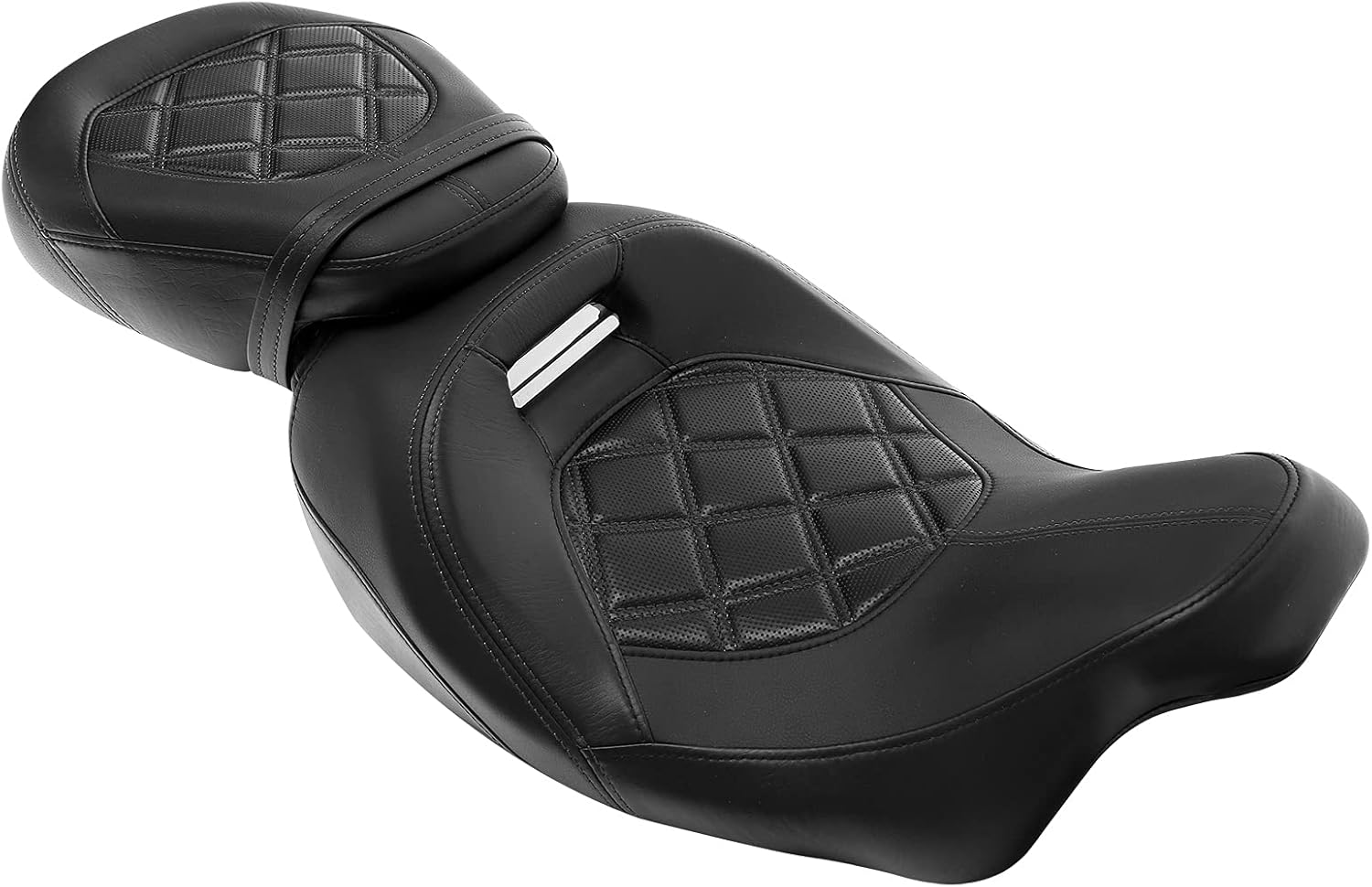 XMT-MOTO El asiento de pasajero de perfil bajo se adapta a los modelos Harley Davidson Touring y Tri Glide 2009 y posteriores, para los modelos Road