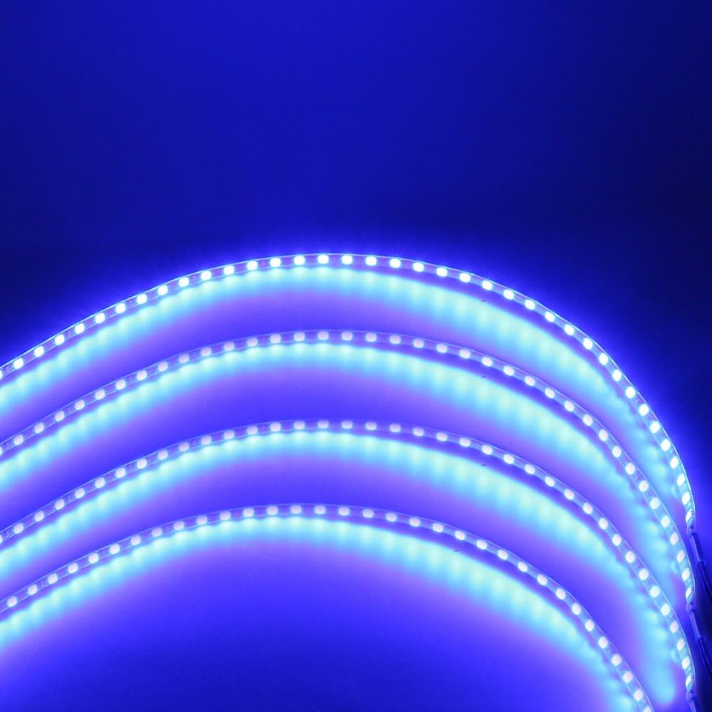 Grandview Paquete de 4 tiras de luz LED flexibles de 35.4 in DC12V 1210 45SMD, impermeables, para decoración de automóvil, tira de luz interior para