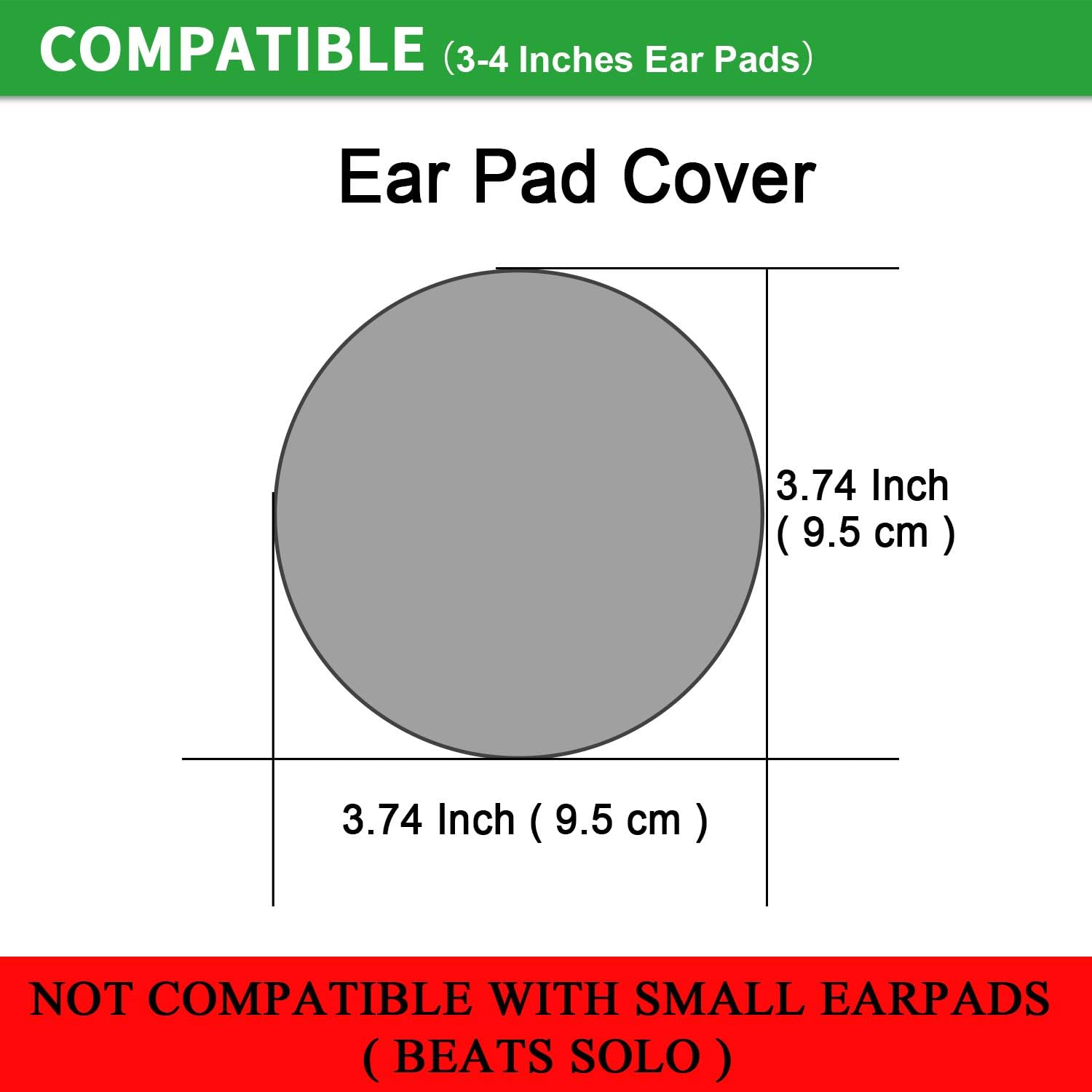 Almohadillas protectoras de tela flexible con licra elástica y lavable para Beats Studio 32 Bose QC35 25 15 y otros auriculares con almohadillas de