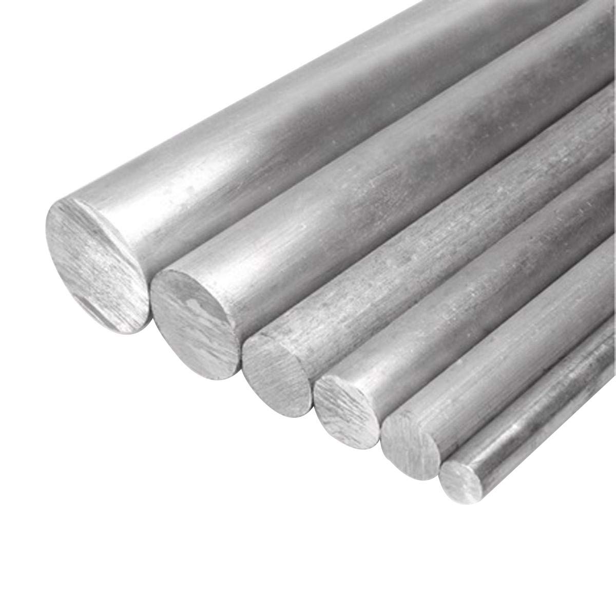 5 barras redondas de aluminio 6061 de 0.472 in de diámetro x 9.843 in de largo