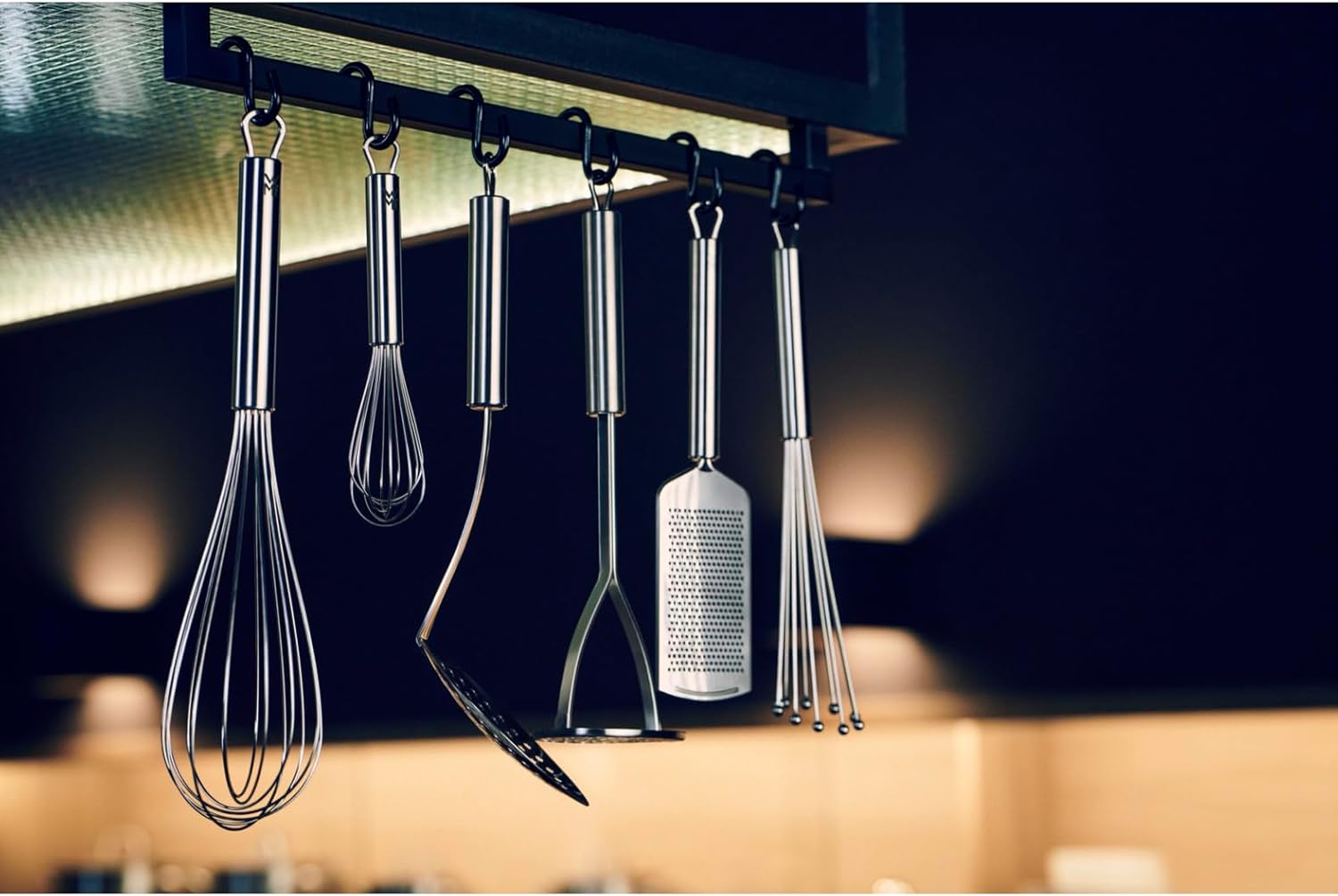 WMF Juego de herramientas de cocina 7 piezas Plus Cromargan Acero Inoxidable Silicona Parcialmente Mate