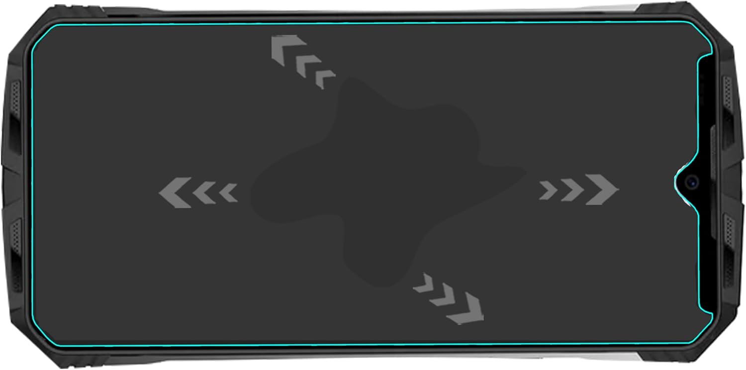 Mr.Shield Paquete de 3 Protector de pantalla para Doogee S110 vidrio templado Vidrio japonés con dureza 9H Protector de pantalla