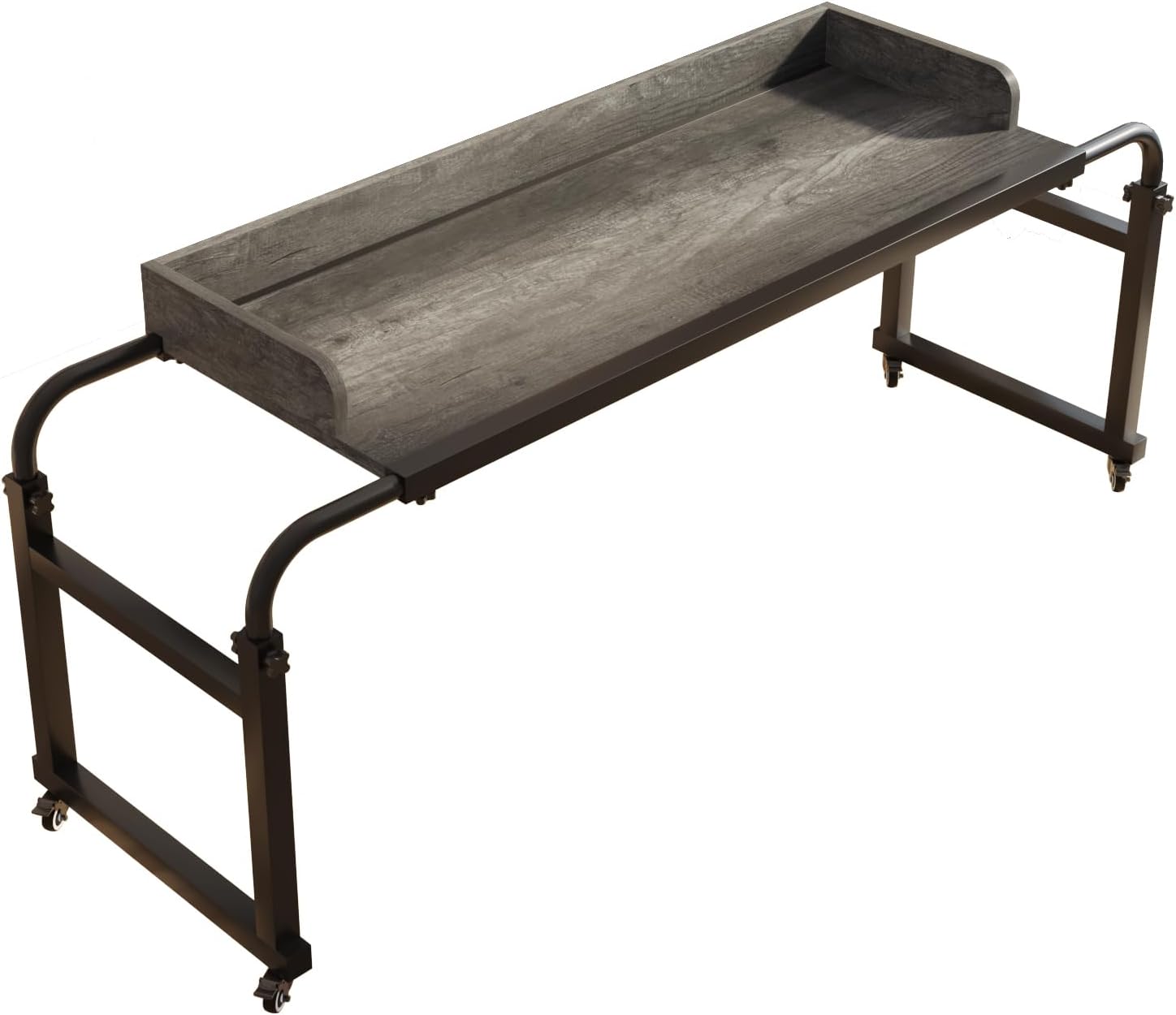Mesa para colocar sobre la cama con ruedas, escritorio sobre la cama, mesa de cama tamaño King, mesa para computadora portátil, mesa sobre la cama
