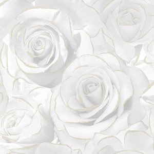 Madison Rose Glitter – Papel tapiz moderno para sala de estar, dormitorio, chimenea, papel de pared decorativo de lujo con rosas blancas Madison Rose Glitter – Papel tapiz moderno para sala de estar, dormitorio, chimenea, papel de pared decorativo de lujo con rosas blancas