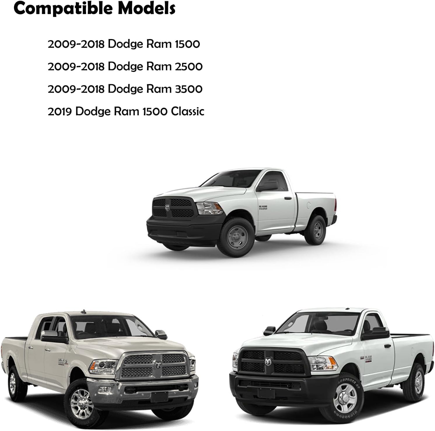 Caja de seguridad para consola central  Caja de seguridad para pistola de consola KEREN compatible con Dodge Ram 1500 2500 3500 y 2019 Dodge Ram