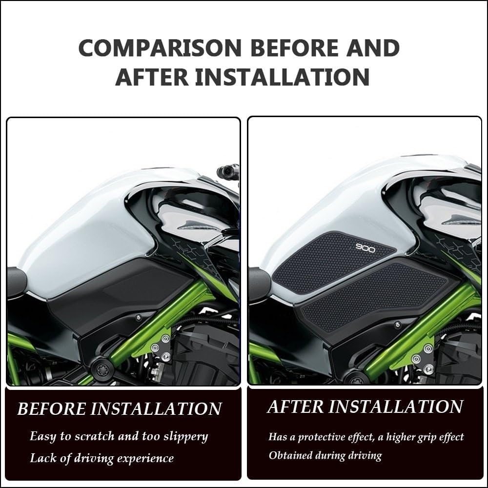Adhesivo adhesivo para tanque de combustible para Kawasaki Z 900 SE Z900 Z900SE 2017 2018 2019 2020 2023 2022 2021 Protector de almohadilla de