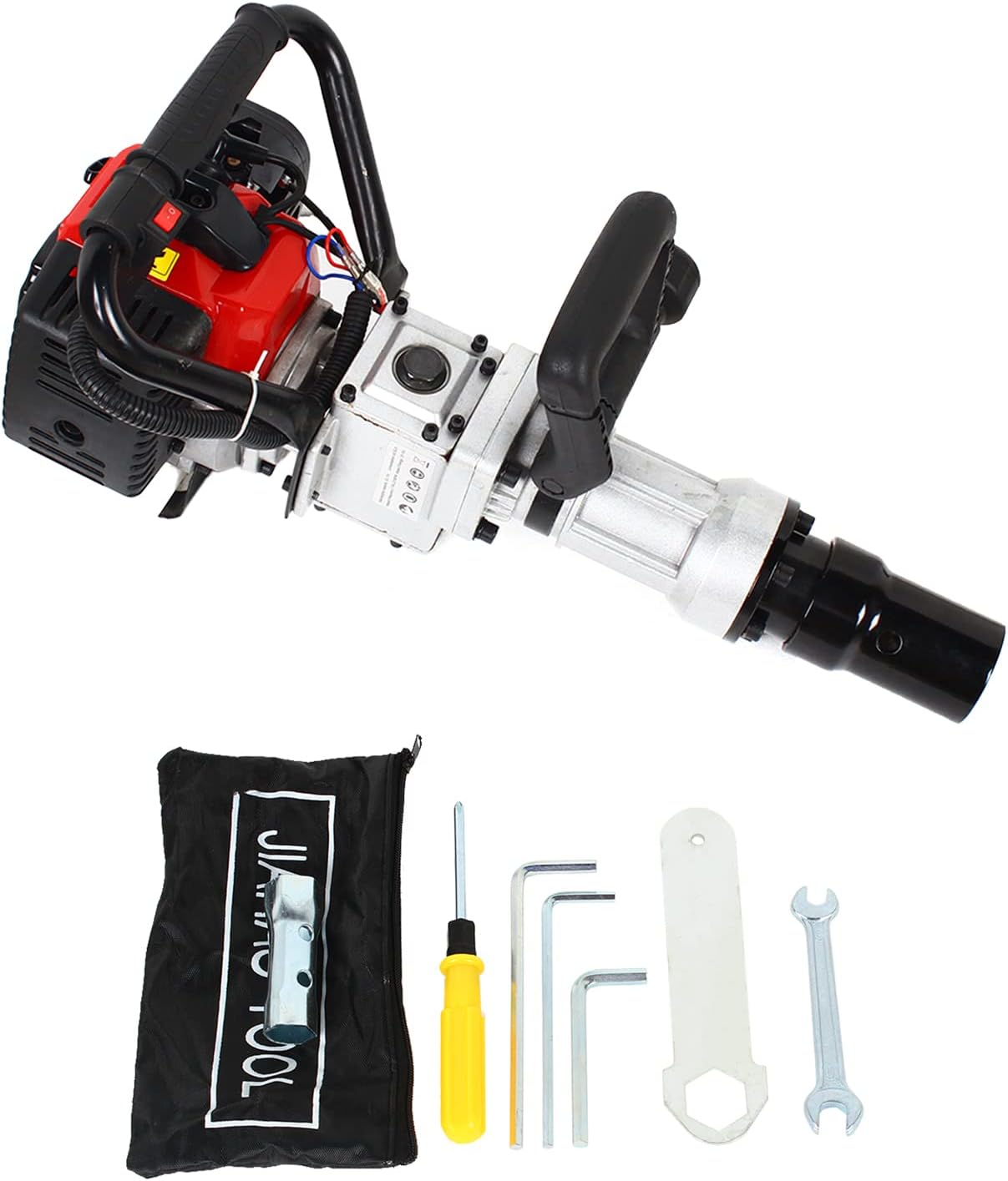 2 tiempos Gasolina Power T Post Driver Pila Motor Cerca Post Hole Digger 32.6CC Gas-Powered Farm & Home Series Post Driver