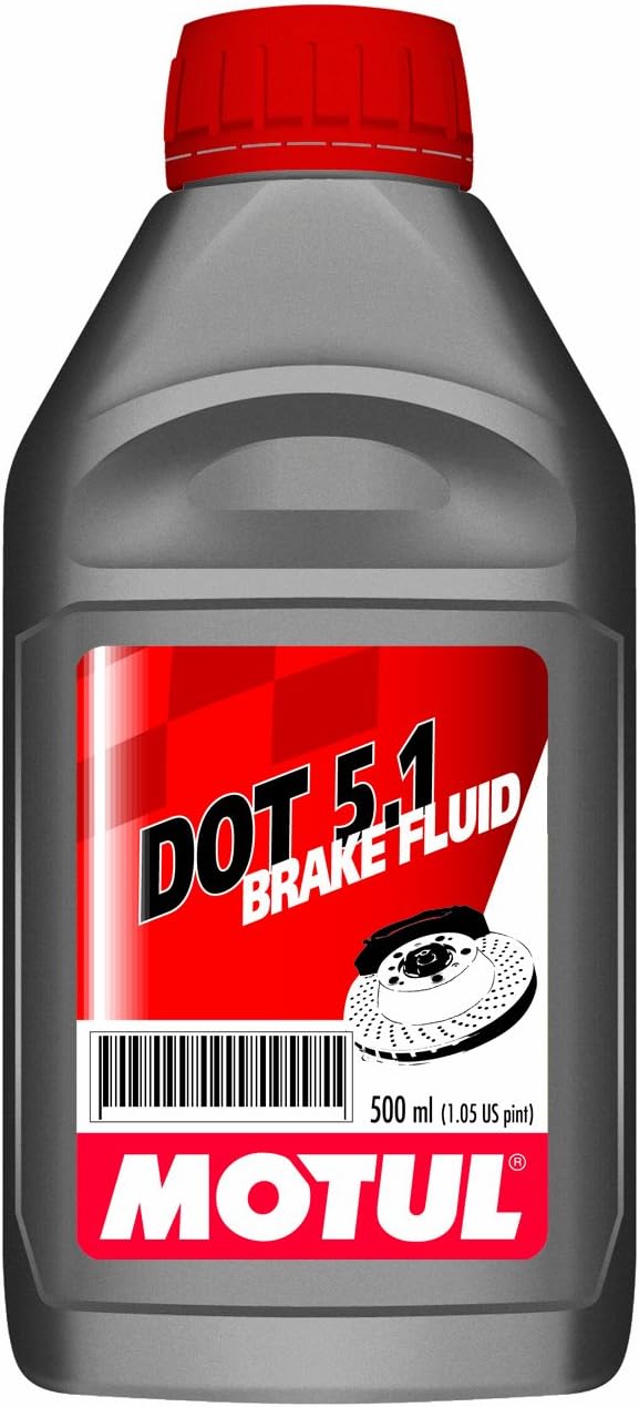 Motul DOT 5.1 Líquido de frenos de alta temperatura 16.9 fl oz (paquete de 2)