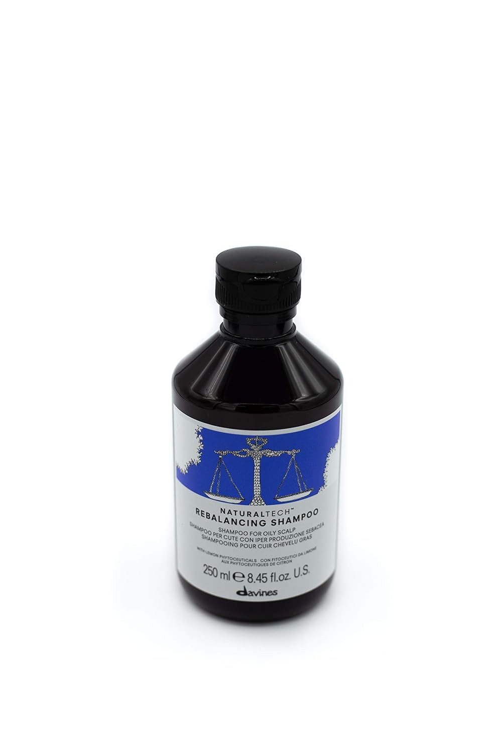 Davines Champú reequilibrante Naturaltech, limpia suavemente el cuero cabelludo mientras ayuda con el exceso de producción de sebo, añade brillo