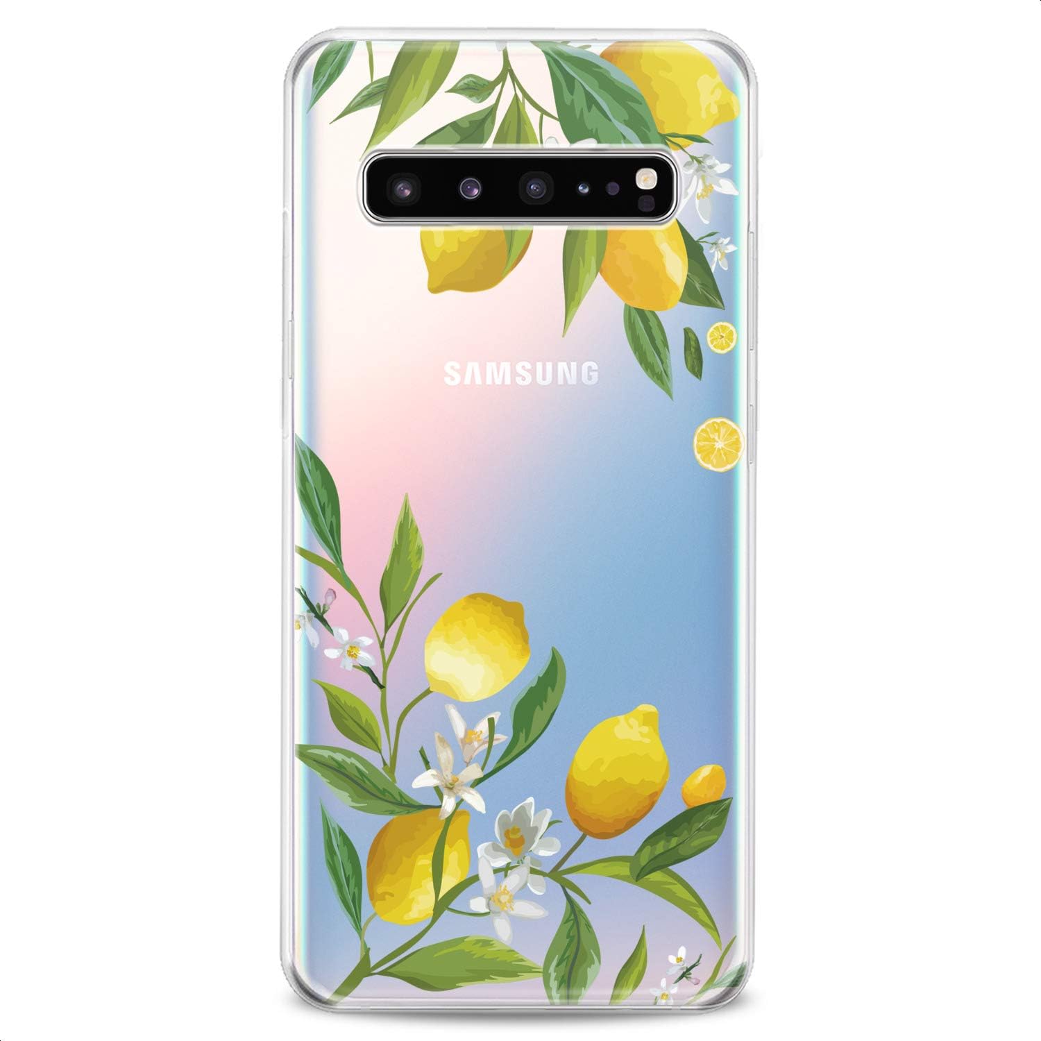 Funda compatible con Samsung S23 S22 Plus S21 FE Ultra S20+ S10 Note 20 5G S10e S9 Slim Fit Patrón Teléfono Frutas Tropical Flexible Silicona