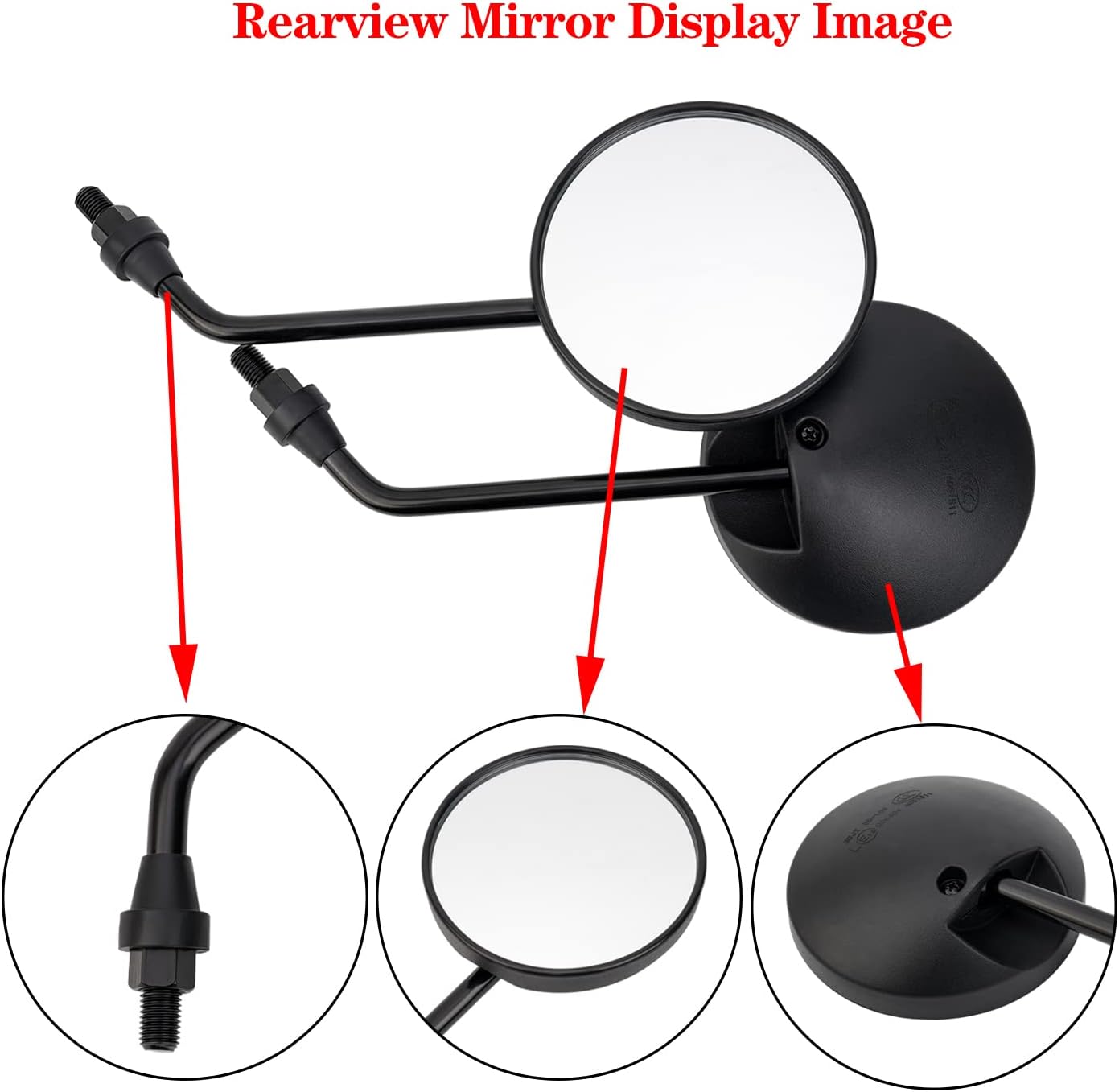 Road Passion Ajuste universal para la mayoría de marcas de motocicletas con un manillar de 78 pulgadas para Honda Suzuki Yamaha Kawasaki