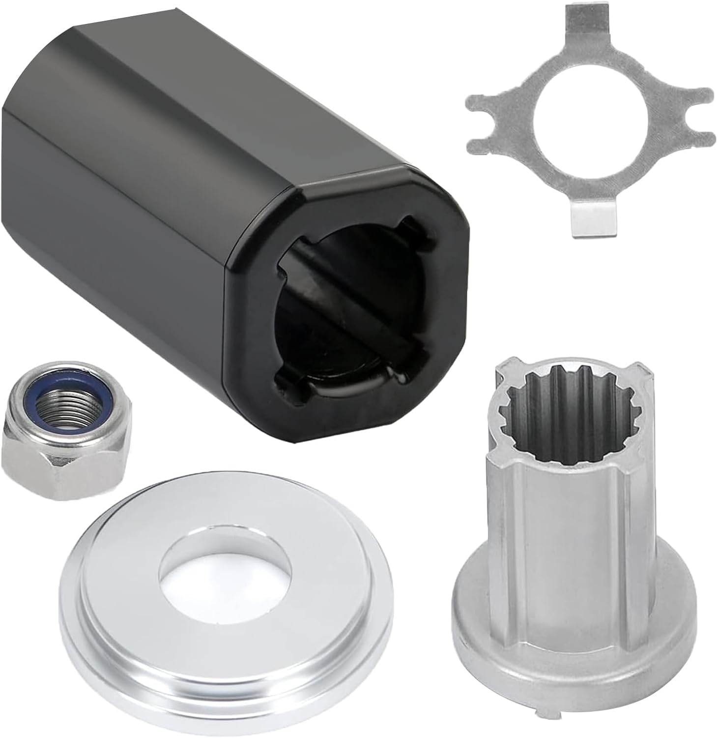 835257Q1 Kit de buje Flo-Torq II para motores Mercury 135-300 HP, Mercruiser Alpha, Bravo One, Mariner 40-60 HP CT, Alpha One Engines Drives