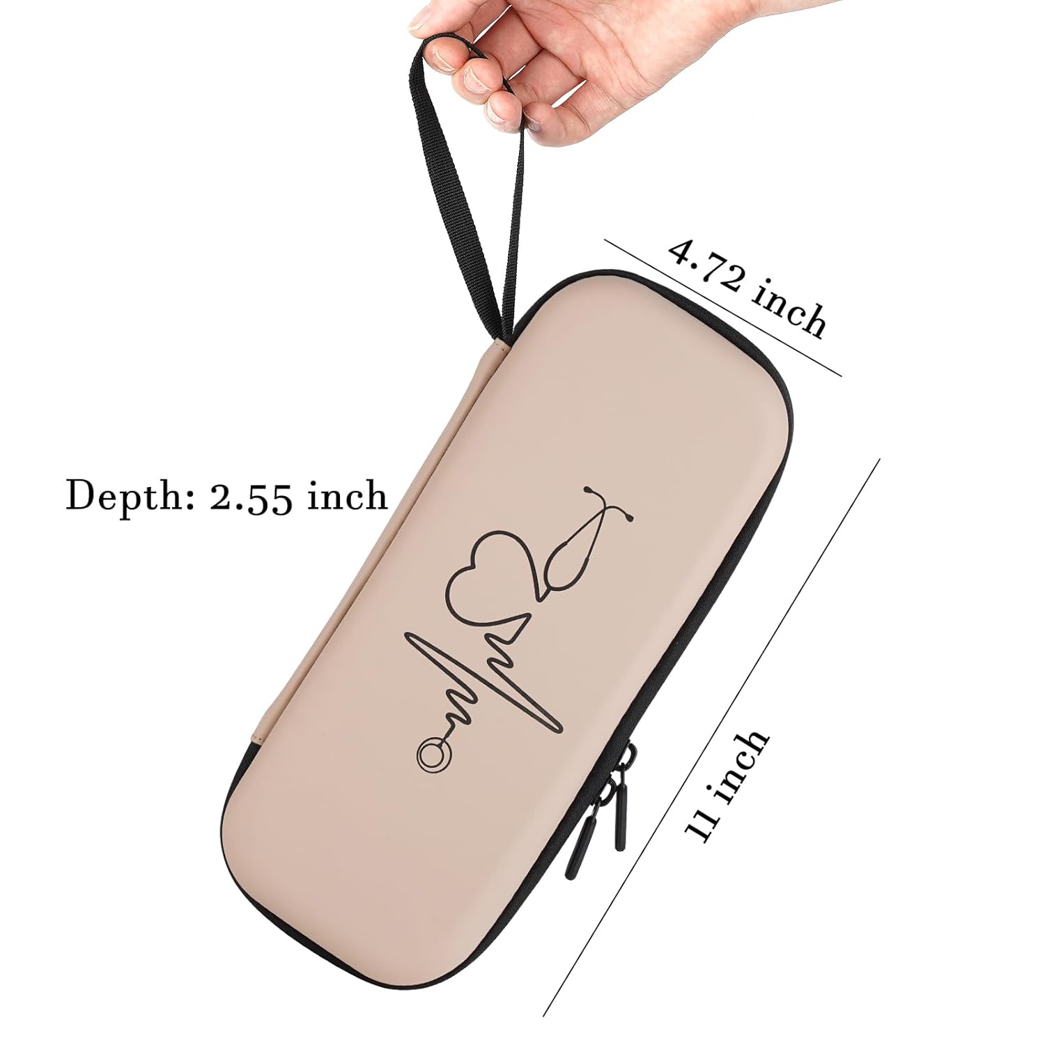 CDBXPRG Funda para estetoscopio 3M Littmann, estetoscopio de transporte para estetoscopios de lujo de MDF Acoustica, soporte de viaje para