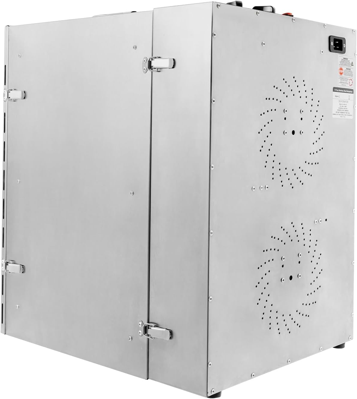 Deshidratador de alimentos de 16 bandejas para carne seca de acero inoxidable de 1500 W, máquina deshidratadora comercial de alimentos con