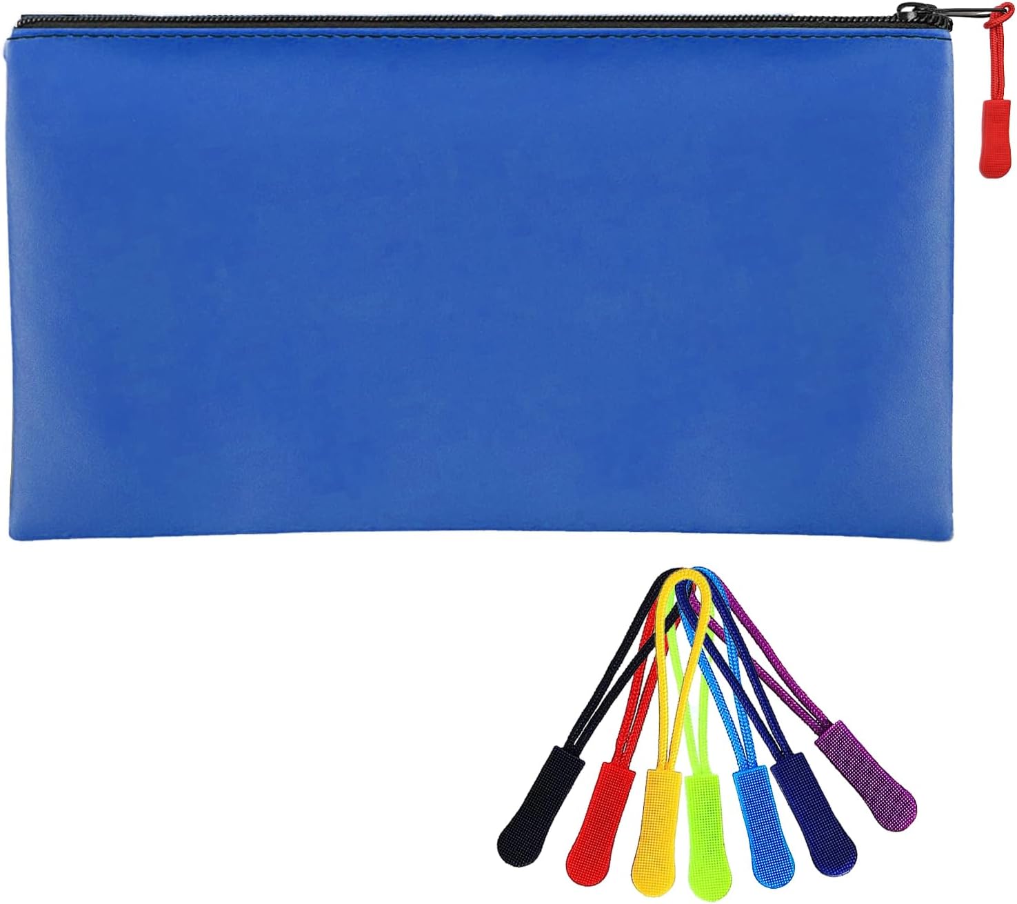 Bolsas de dinero con cremallera, bolsa de seguridad con cremallera de 11 x 6.1 pulgadas, bolsa bancaria, bolsa de efectivo, cartera de cheques,