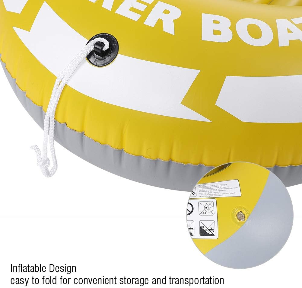 Barco de deriva, PVC 1 persona de aire inflable Kayak para deportes acuáticos de pesca a la deriva al aire libre