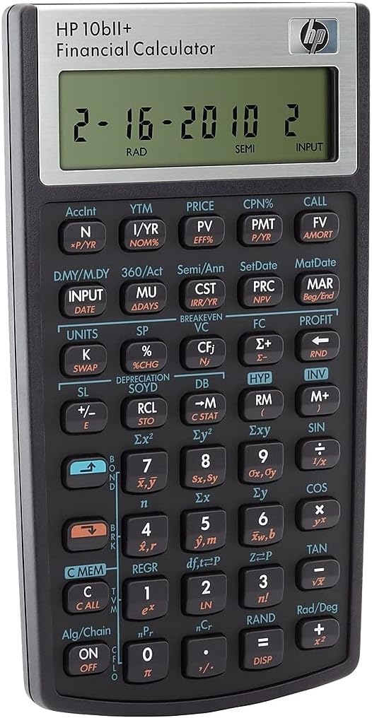HEW10BIIPLUS – Calculadora financiera HP 10BIIPlus