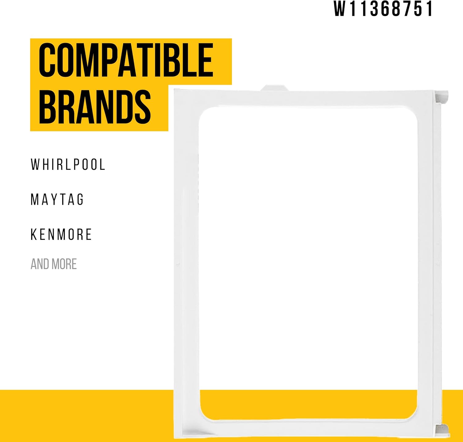 W11368751 – Soporte para refrigerador para carne, sustituye a AP6888387, W10904001, 4929301, PS12723962
