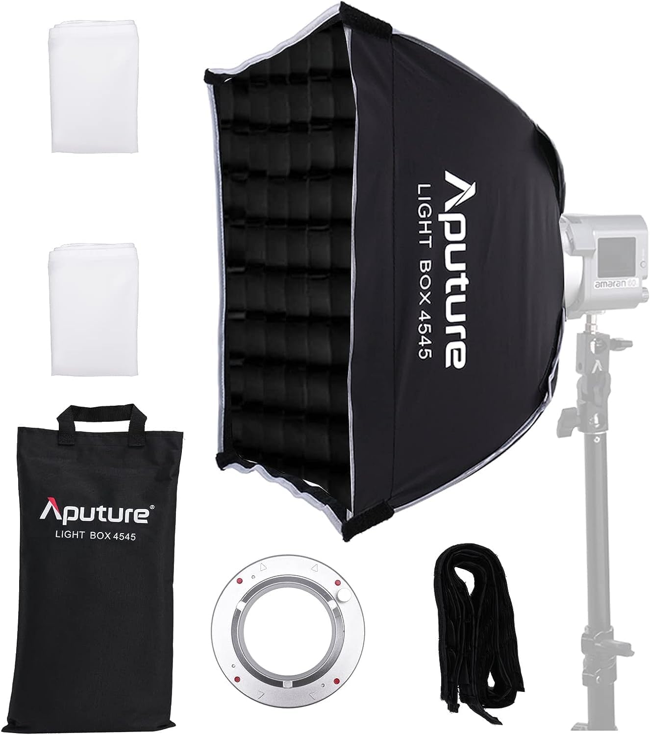 Aputure 4545 Caja blanda con rejilla de panal para Amaran COB 60dS60xS Amaran Serie 100S200XS