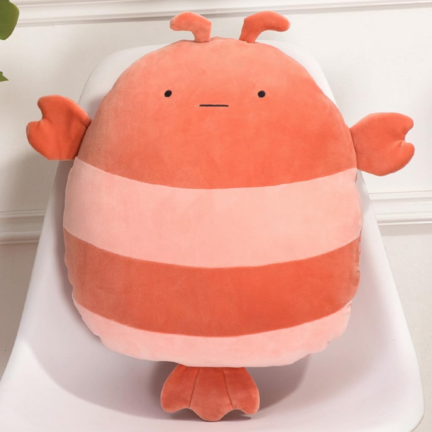 Almohada de felpa de langosta de 16 pulgadas, lindo juguete de peluche de langosta para cumpleaños, San Valentín, Navidad