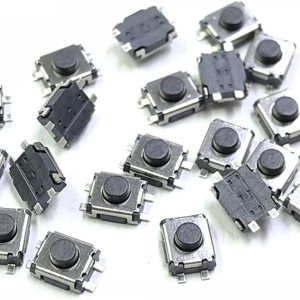 DOUKI pushbutton Switch Power Switch Button 50pcs 3 * 4 * 2 SMD 4 Pin Switch Tact Switch 3x4x2 mm 2 Feet Stand Upright with Out Pillars Mini – Micro DOUKI pushbutton Switch Power Switch Button 50pcs 3 * 4 * 2 SMD 4 Pin Switch Tact Switch 3x4x2 mm 2 Feet Stand Upright with Out Pillars Mini – Micro