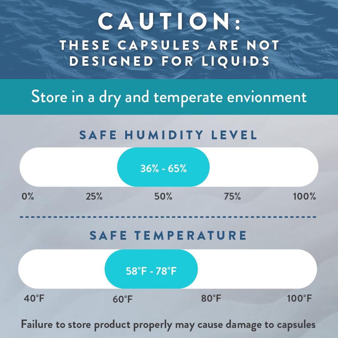 Purecaps USA – Cápsulas vacías de gelatina transparente tamaño 0 – Disolución rápida y fácilmente digerible – Sin conservantes con ingredientes