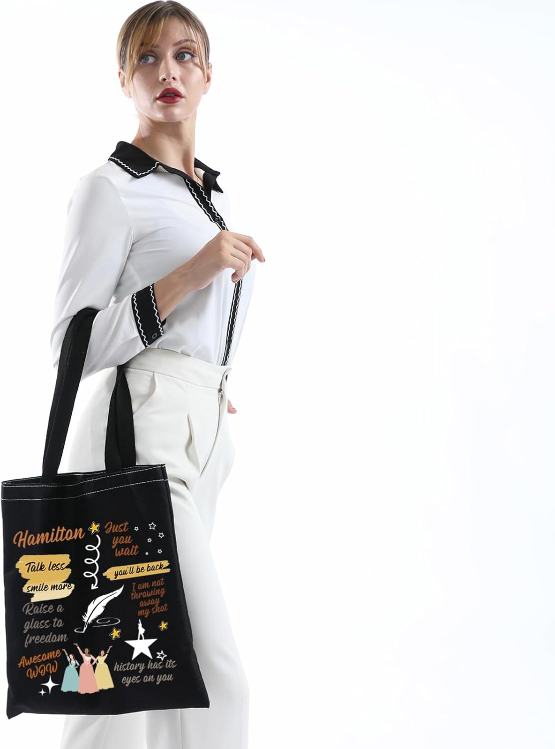 MNIGIU Hamilton Musical Merch Hamilton Broadway Theatre Gift Bolsa de mano Hamilton Regalo para fanáticos de Hamilton