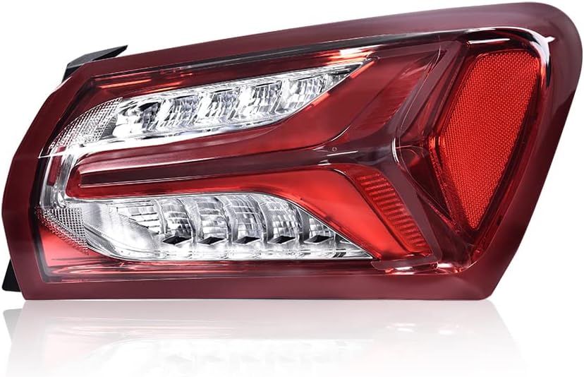 G-PLUS Lámpara de luz trasera LED compatible con Chevy Malibu 2019 2020 2021 2022 exterior derecha derecha lateral del pasajero, luces traseras,