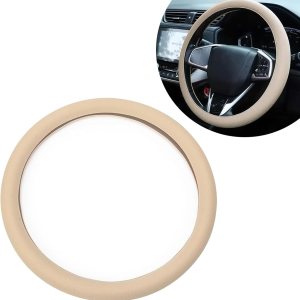 Paquete de 1 funda para volante en forma de D, protector de volante de 14.9 pulgadas, accesorios decorativos de silicona para volante, producto Paquete de 1 funda para volante en forma de D, protector de volante de 14.9 pulgadas, accesorios decorativos de silicona para volante, producto