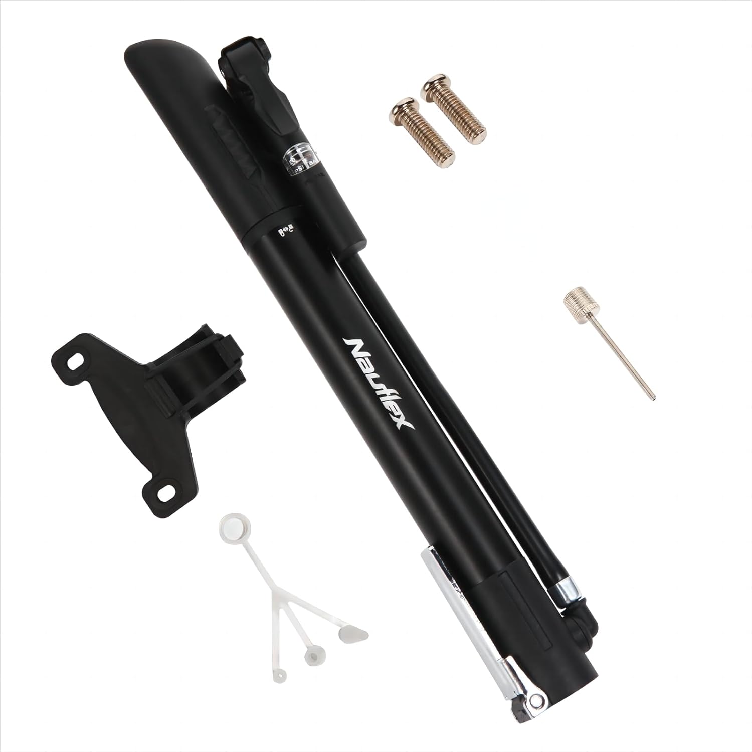 Mini bomba de bicicleta con medidor de presión, alta presión de 120 PSI, bomba de bicicleta portátil, se adapta a Schrader y Presta, montaje de