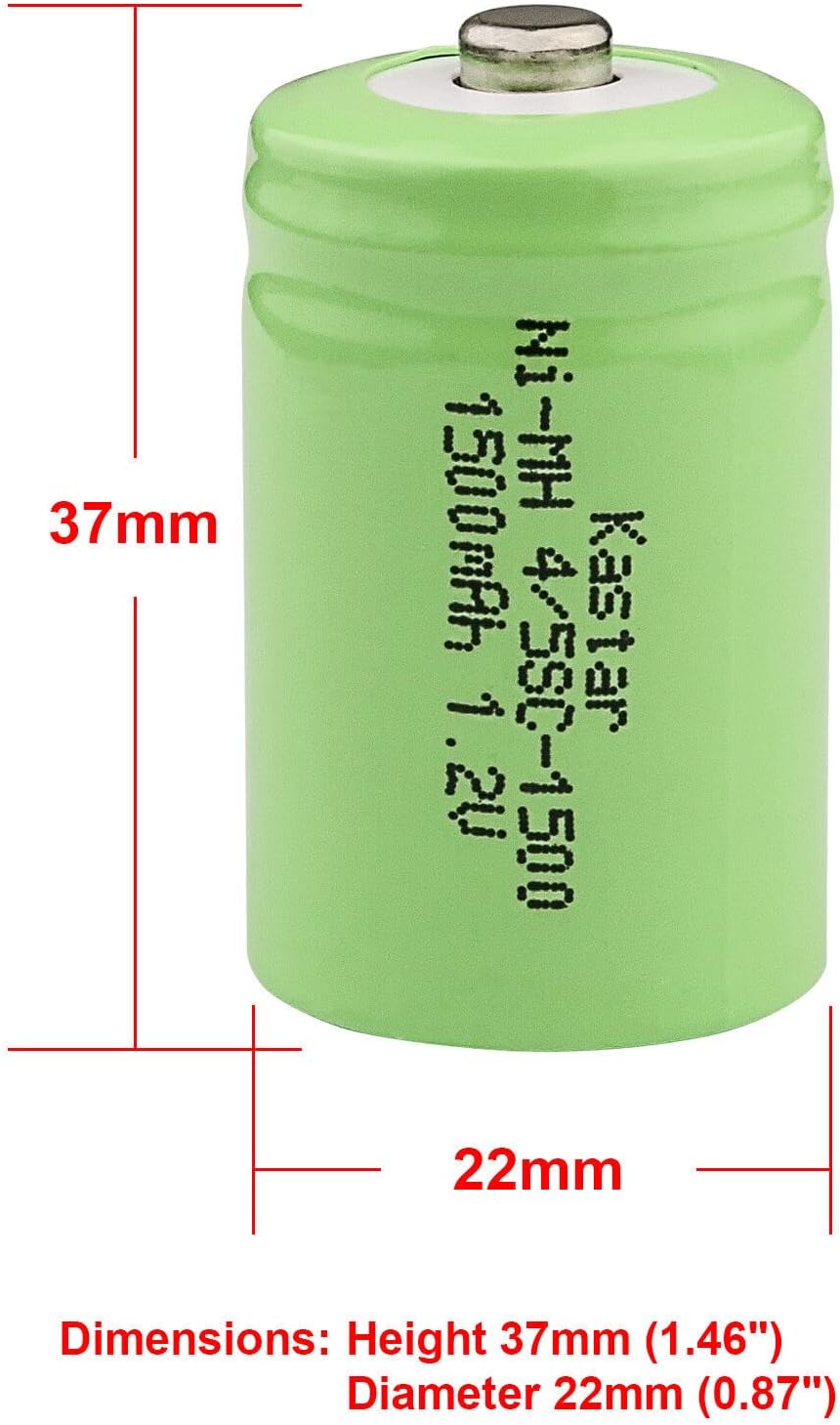 Kastar Batería Ni-MH de 1.2 V 1500 mAh de repuesto para Wah 00745-301 00745301 93148-100 93148100 415745-101 415745101 9816 9916 9918 9920 9925 9940