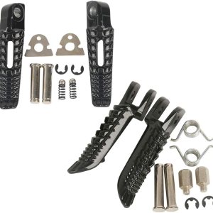 SLMOTO Estriberas delanteras y traseras para Suzuki GSXR 600 750 2006-2018 GSXR1000 05-17 SLMOTO Estriberas delanteras y traseras para Suzuki GSXR 600 750 2006-2018 GSXR1000 05-17
