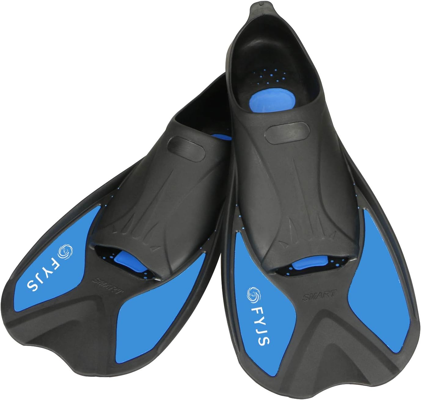 FYJS – Aletas cortas de natación con cómodo bolsillo completo para el pie, tamaño de viaje, para esnórquel y buceo