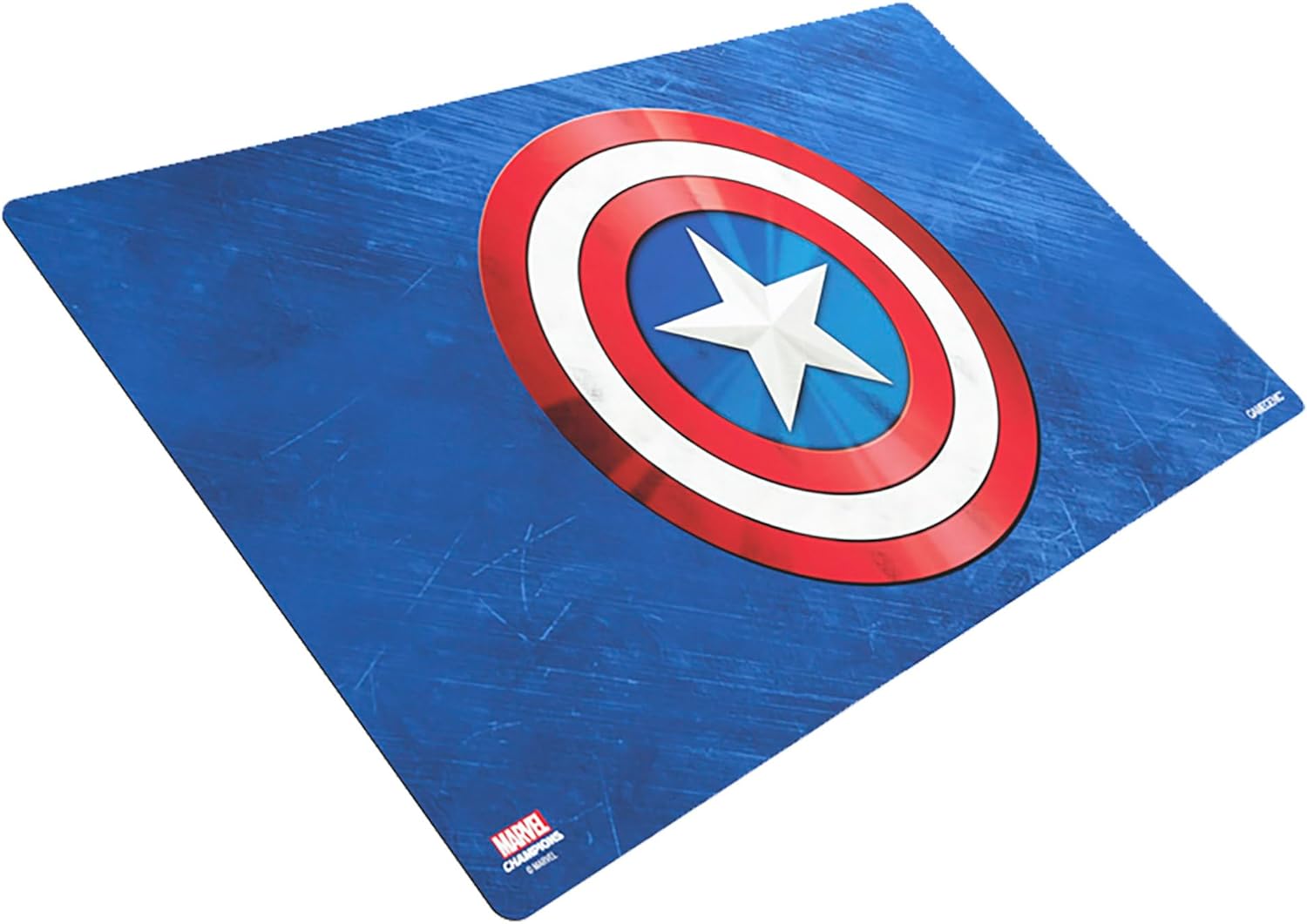 Tapete de juego Marvel Champions Captain America  Tapete de goma antideslizante de 24 x 14 pulgadas  Diseñado para su uso con Marvel Champions The