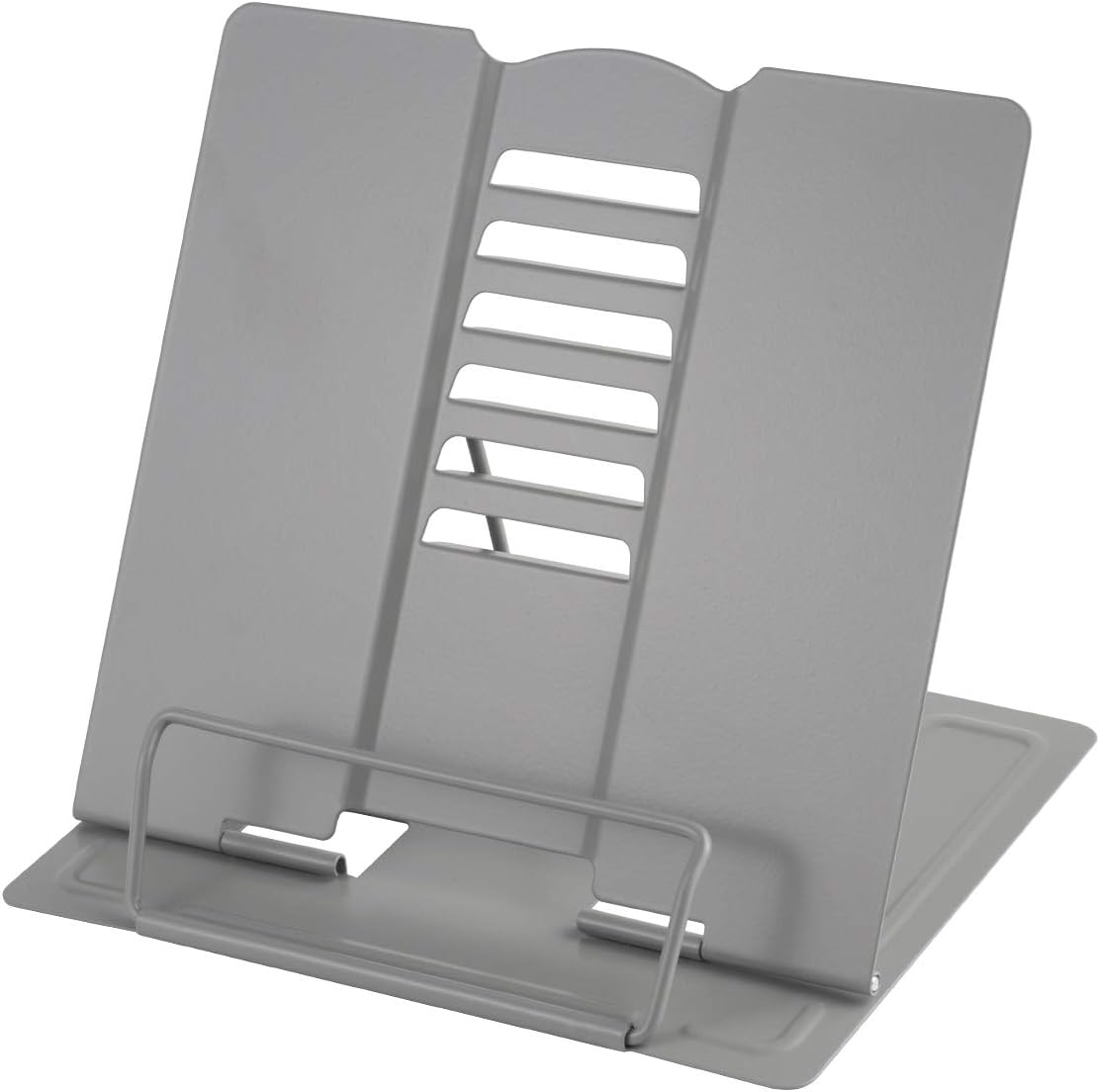 Blizzow Soporte para libros de escritorio para leer manos libres, soporte de metal duradero, ajustable, resistente, ligero, plegable, portátil,