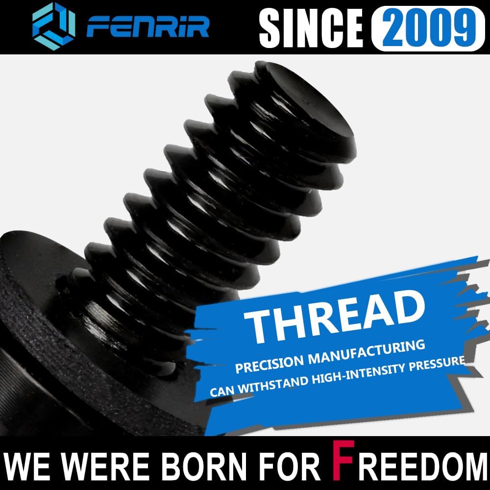 Fenrir Kit de base de tornillo de asiento de liberación rápida para motocicleta, acero inoxidable 304, acabado negro para 1997-ahora Sportster Dyna