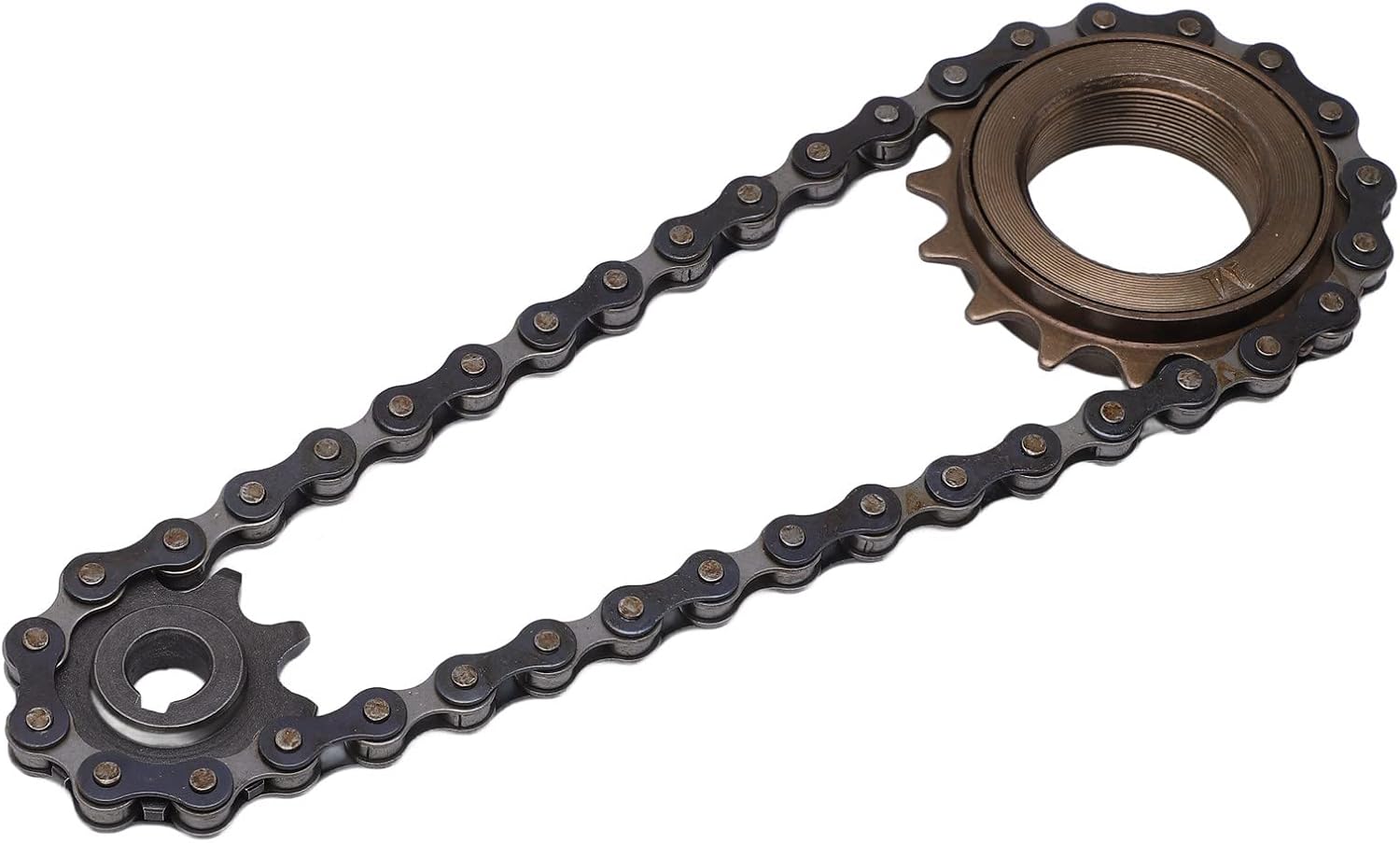 VBESTLIFE Kit de cadena de rueda libre para bicicleta, rueda libre de 16 dientes, 9 dientes dentados de 38 secciones para bicicleta de montaña, kit