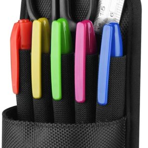 1680D – Soporte de nailon para bolígrafo, multifuncional, ajustable, para lápices, estuche para bolígrafo Sharpie de punta fina, reglas y tijeras 1680D – Soporte de nailon para bolígrafo, multifuncional, ajustable, para lápices, estuche para bolígrafo Sharpie de punta fina, reglas y tijeras