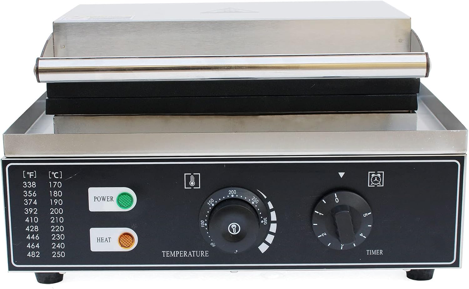 Máquina eléctrica de gofres comercial de 10 piezas, temperatura de 110 V, 122-572 , horneador de gofres belga antiadherente para restaurante y uso