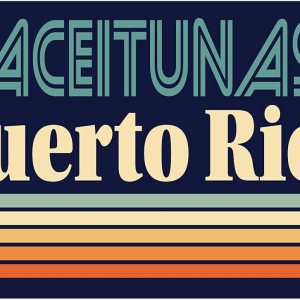 Aceitunas Puerto Rico 5 x 2.5-Inch Fridge Magnet Retro Design Aceitunas Puerto Rico 5 x 2.5-Inch Fridge Magnet Retro Design