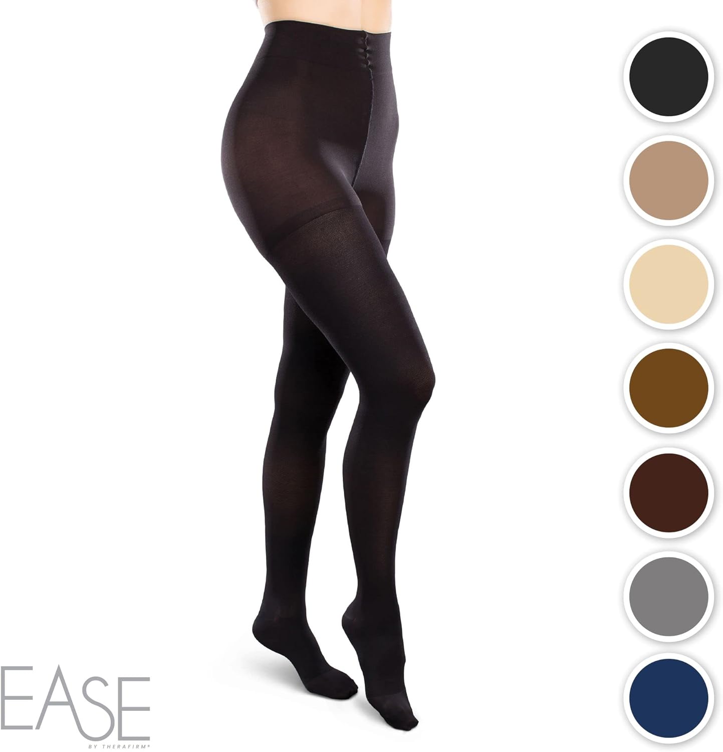 Pantimedias de apoyo para mujer de Ease Opaque  30-40mmHg firmes Graduados Medias de compresión