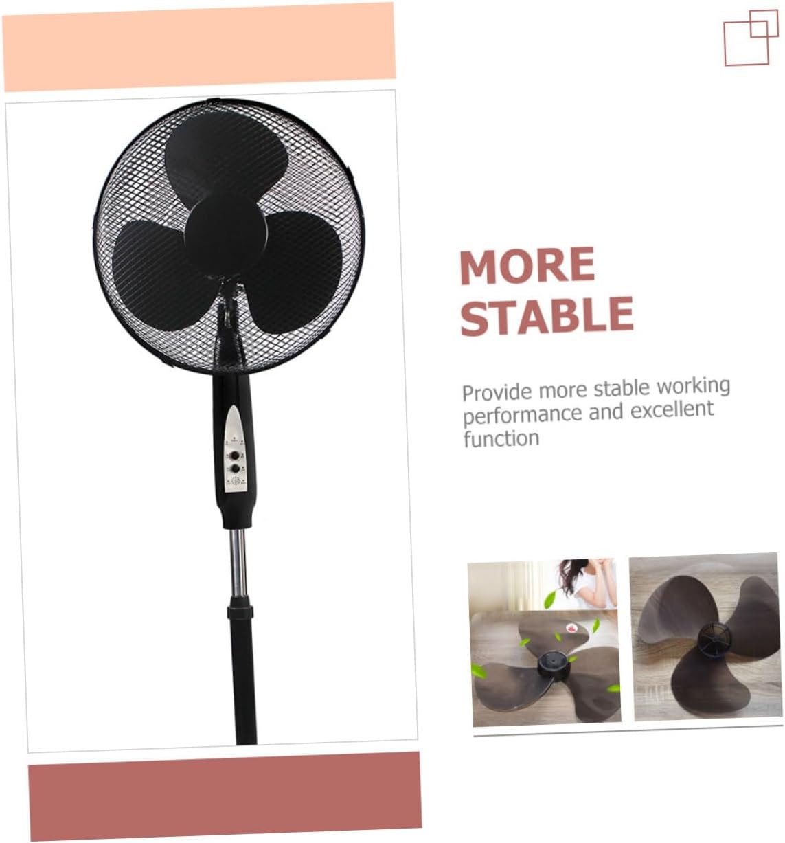 SOESFOUFU Ventiladores de aspas de ventilador para el hogar, accesorios de interior, ventilador de pie, ventilador de mesa, ventiladores de piso,